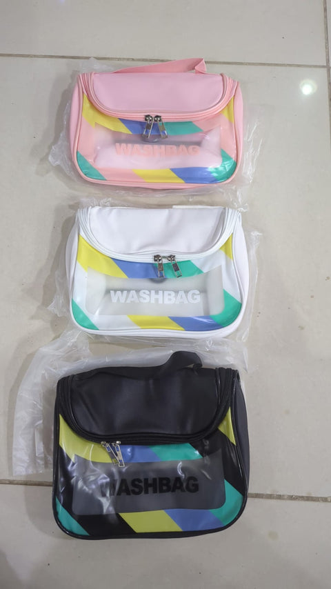 High Quality PVC Transparent Colorful Wash Bag